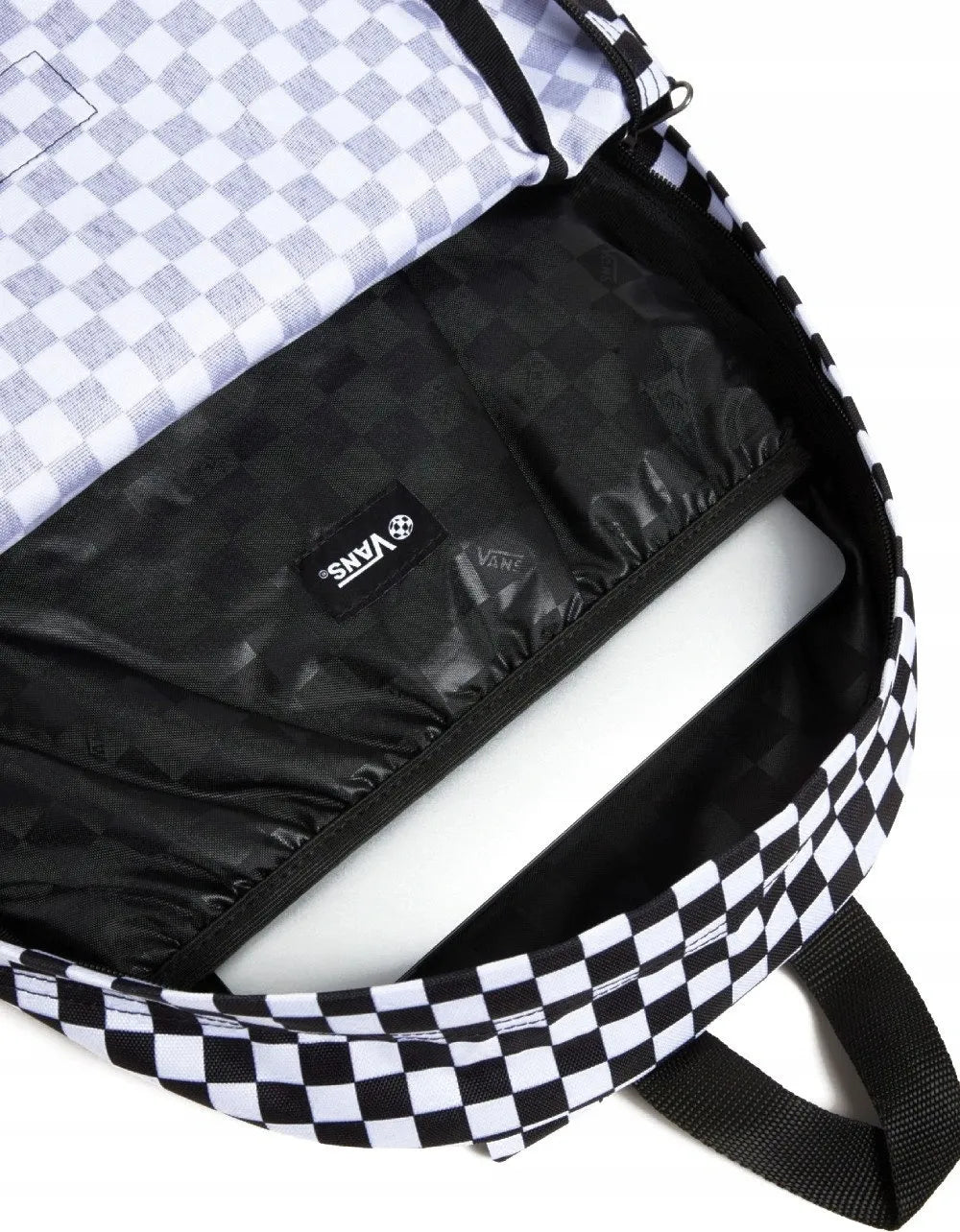 Vans Old Skool Grom Check mokyklinė kuprinė - juoda / balta