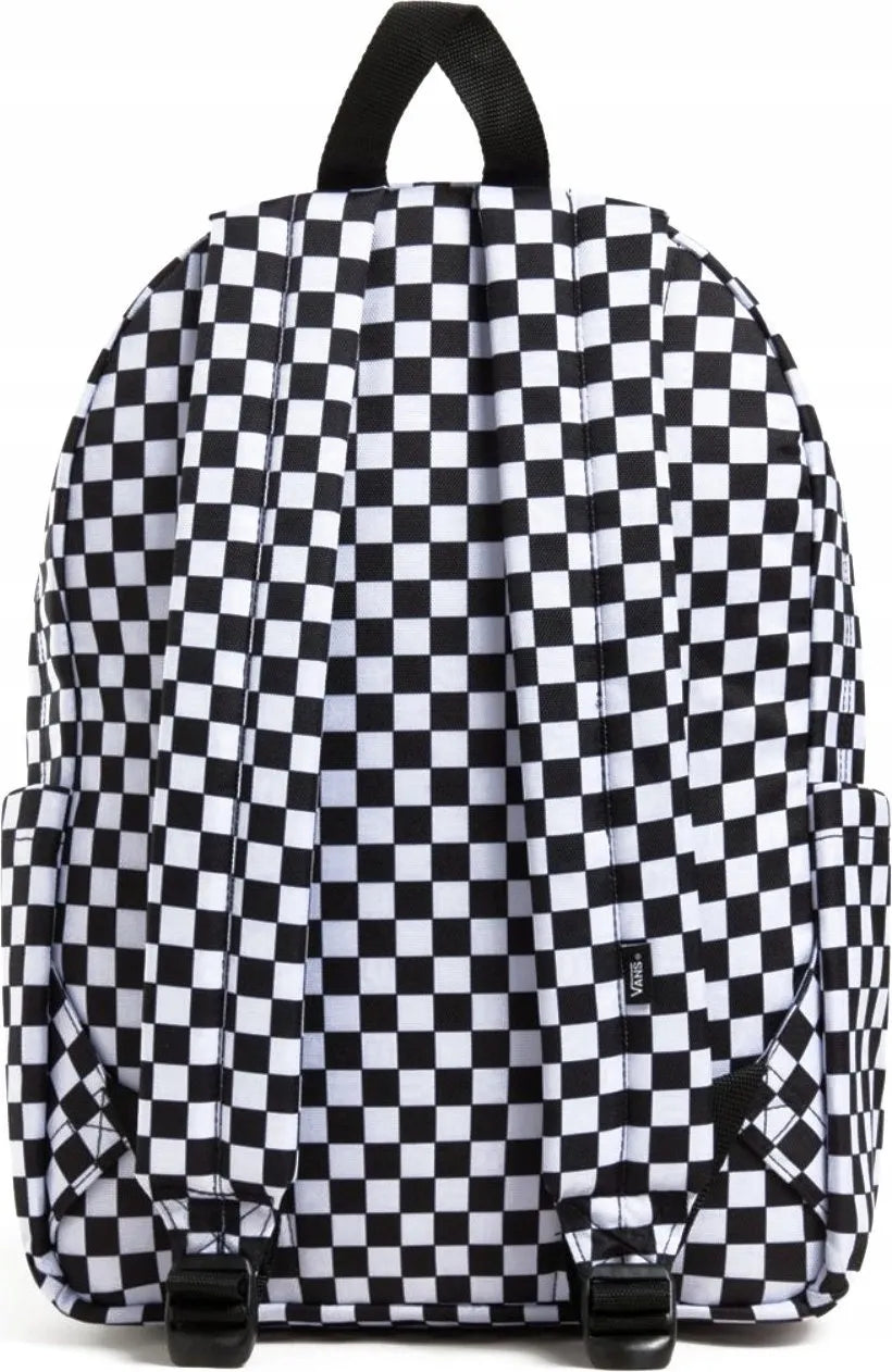 Vans Old Skool Grom Check mokyklinė kuprinė - juoda / balta