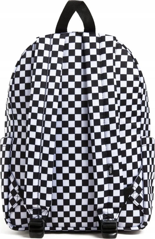 Vans Old Skool Grom Check mokyklinė kuprinė - juoda / balta