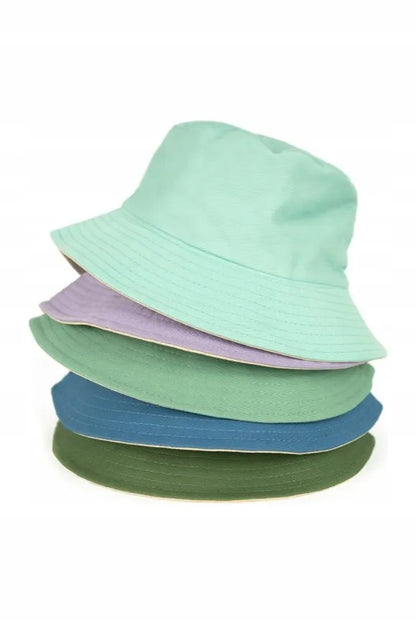 Vasaros kepurė Double Bucket – dvipusė, natūrali, sulankstoma, šviesiai rožinė