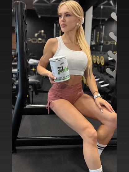 Veganiški sojų baltymai „Real Pharm Soy Protein“, sausainių skonio, 600 g