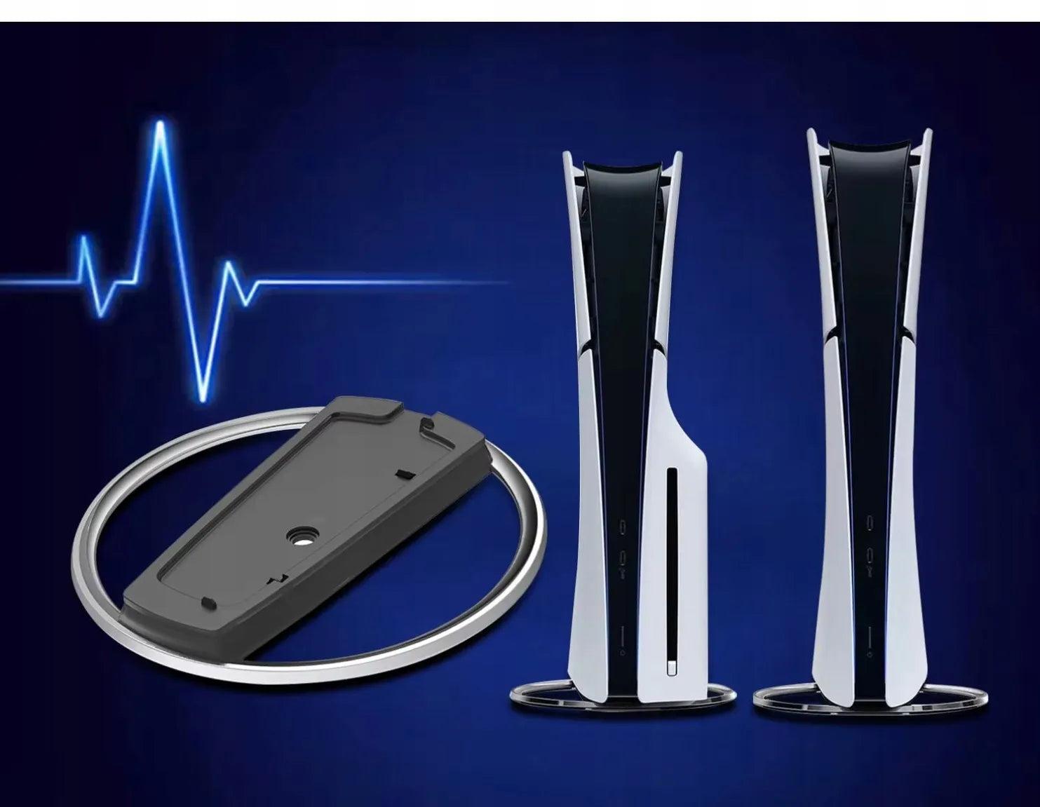 Vertikalus stovas su adapteriu, skirtas PlayStation 5 PS5 FAT / Slim / Pro