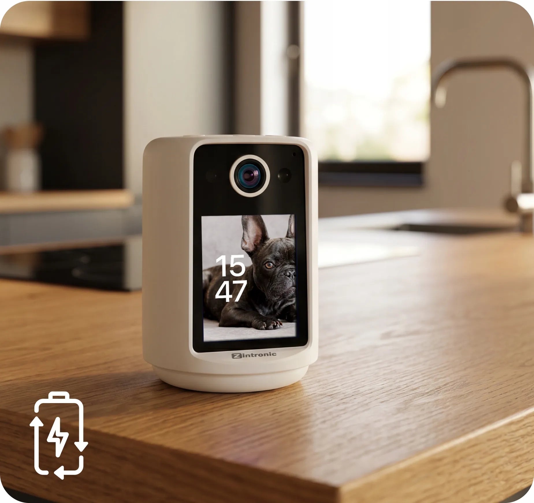 Vidinis „Wi-Fi“ besisukantis fotoaparatas, elektroninė auklė 2K su naktine lempa ir ekranu