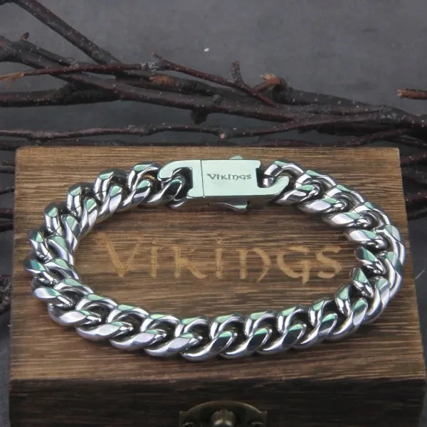 Vikingų Thor vilko apyrankė, 316L chirurginio plieno vyriška apyrankė