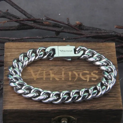 Vikingų Thor vilko apyrankė, 316L chirurginio plieno vyriška apyrankė