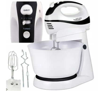 Virtuvinis robotas mikseris su sukamu dubeniu Adler AD4206 550W Turbo