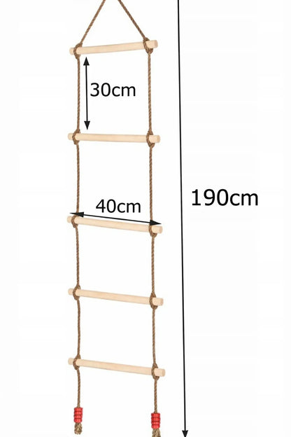 Virvinės kopėčios vaikų žaidimams, lauko laipynė žaidimų aikštelei 40x190