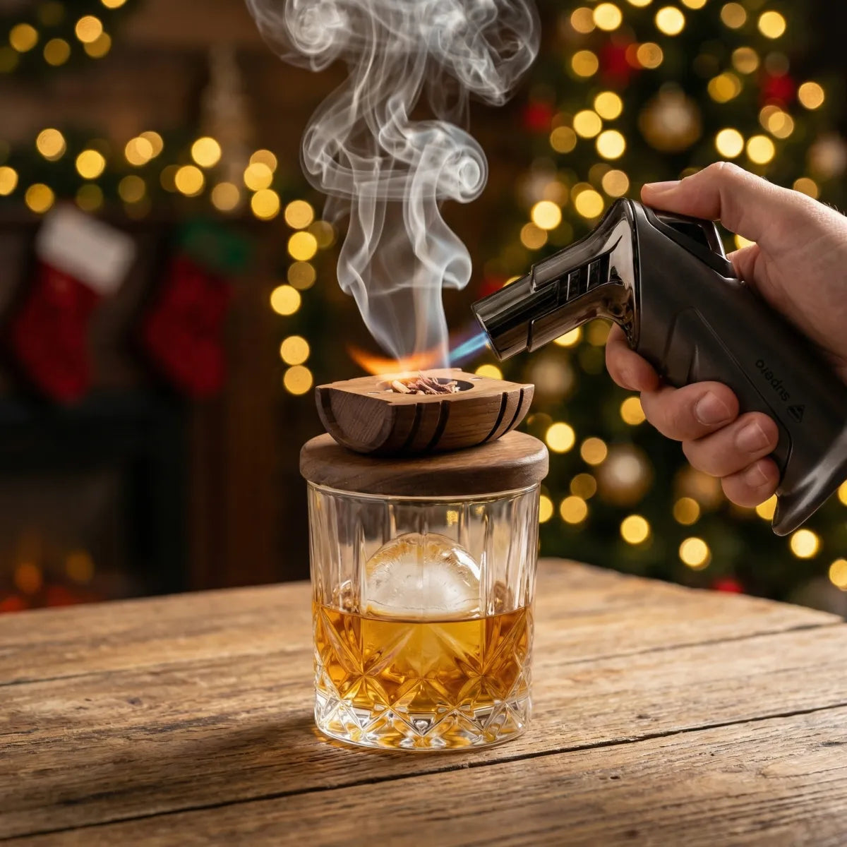 Viskio rūkymo rinkinys „Premium Smoker“ dovanų rinkinys jam