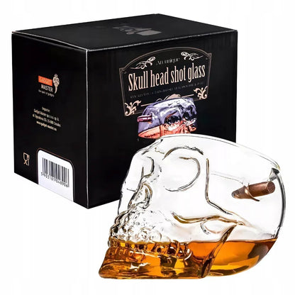 Viskio stiklinė su kauke ir kulka 340ml dovana jam