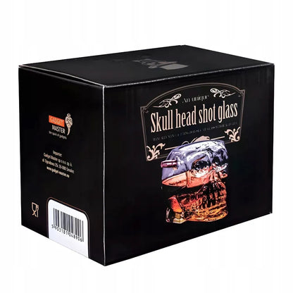 Viskio stiklinė su kauke ir kulka 340ml dovana jam