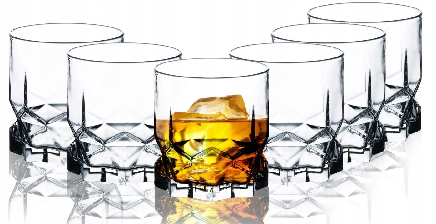 Viskio stiklinės LUXITO DIAMANT 325 ml, 6 vnt.