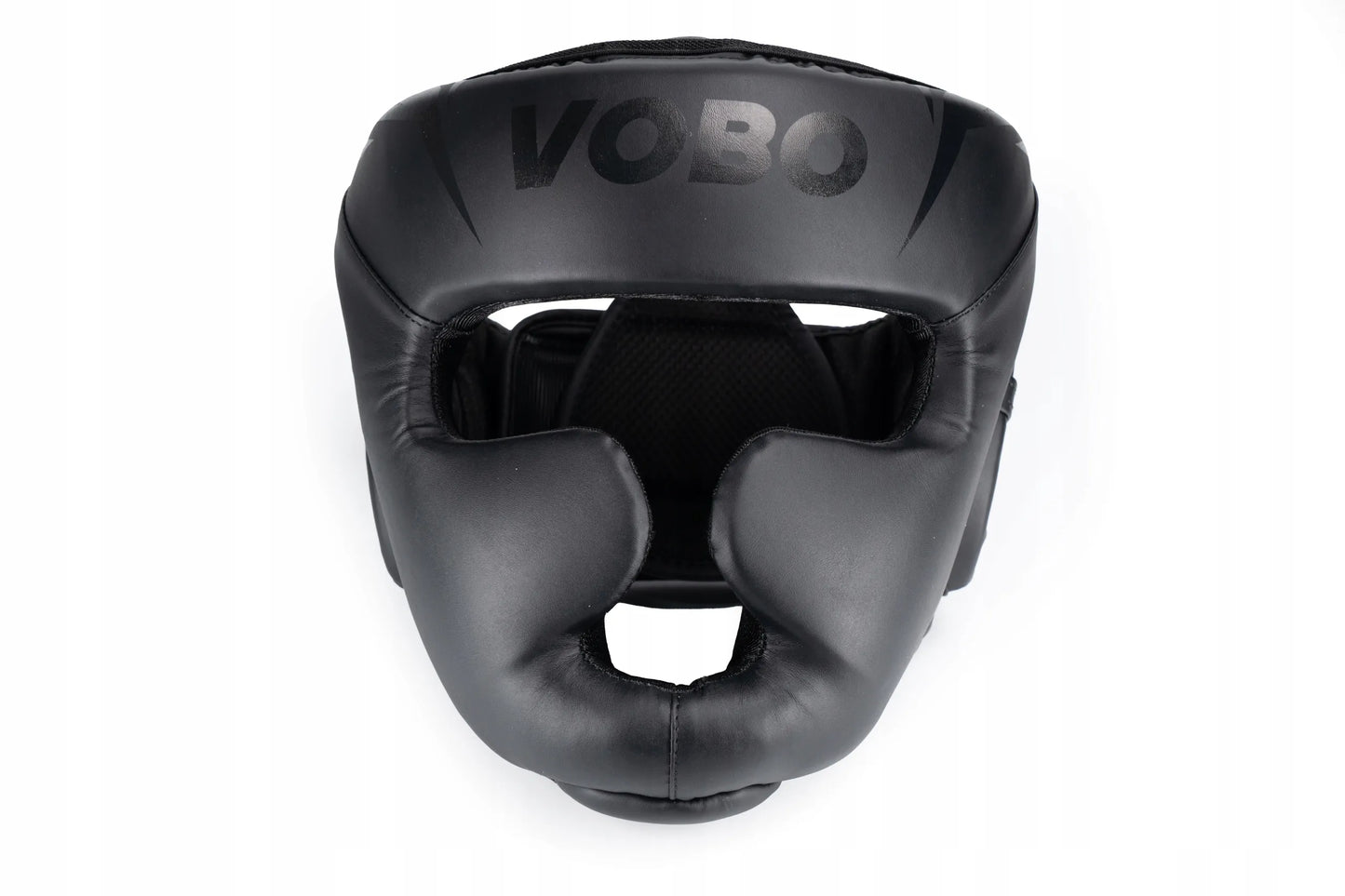 VOBO bokso šalmas juodas – sparringas / treniruotės – kikboksas Muay Thai – M dydis