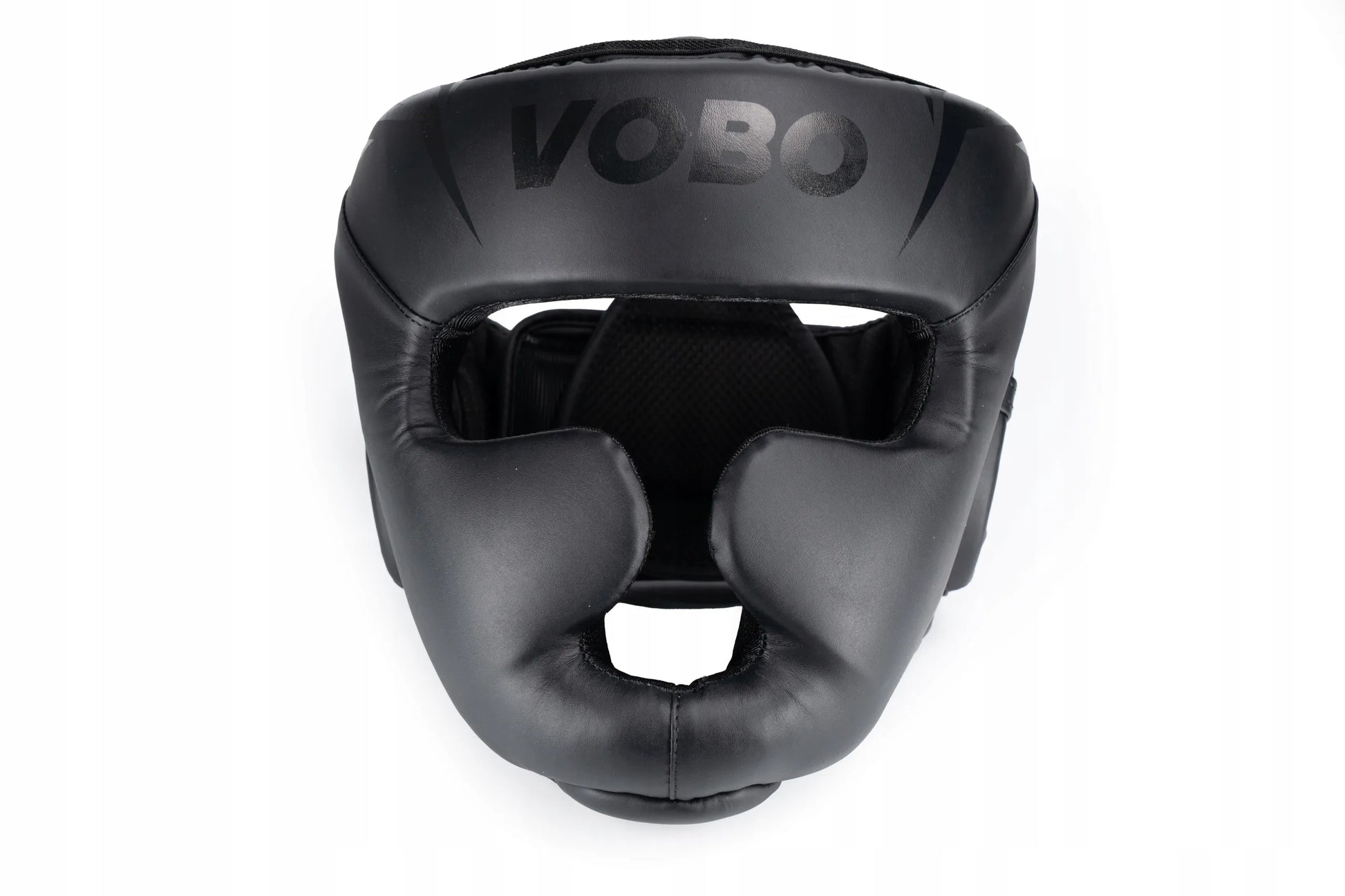 VOBO bokso šalmas juodas – sparringas / treniruotės – kikboksas Muay Thai – M dydis