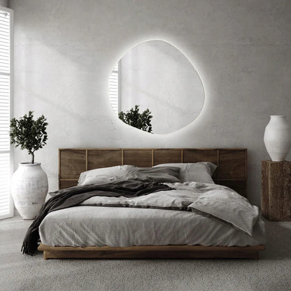 Vonios kambario veidrodis su LED apšvietimu, asimetriškas, 70 Premium IP67