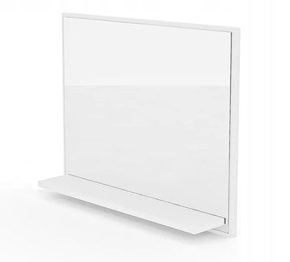 Vonios kambario veidrodis su lentyna 60x50 PREMIUM – baltas