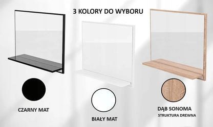 Vonios kambario veidrodis su lentyna 60x50 PREMIUM