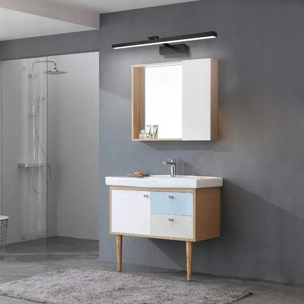 Vonios LED sieninis šviestuvas virš veidrodžio 80 cm 18W reguliuojamas