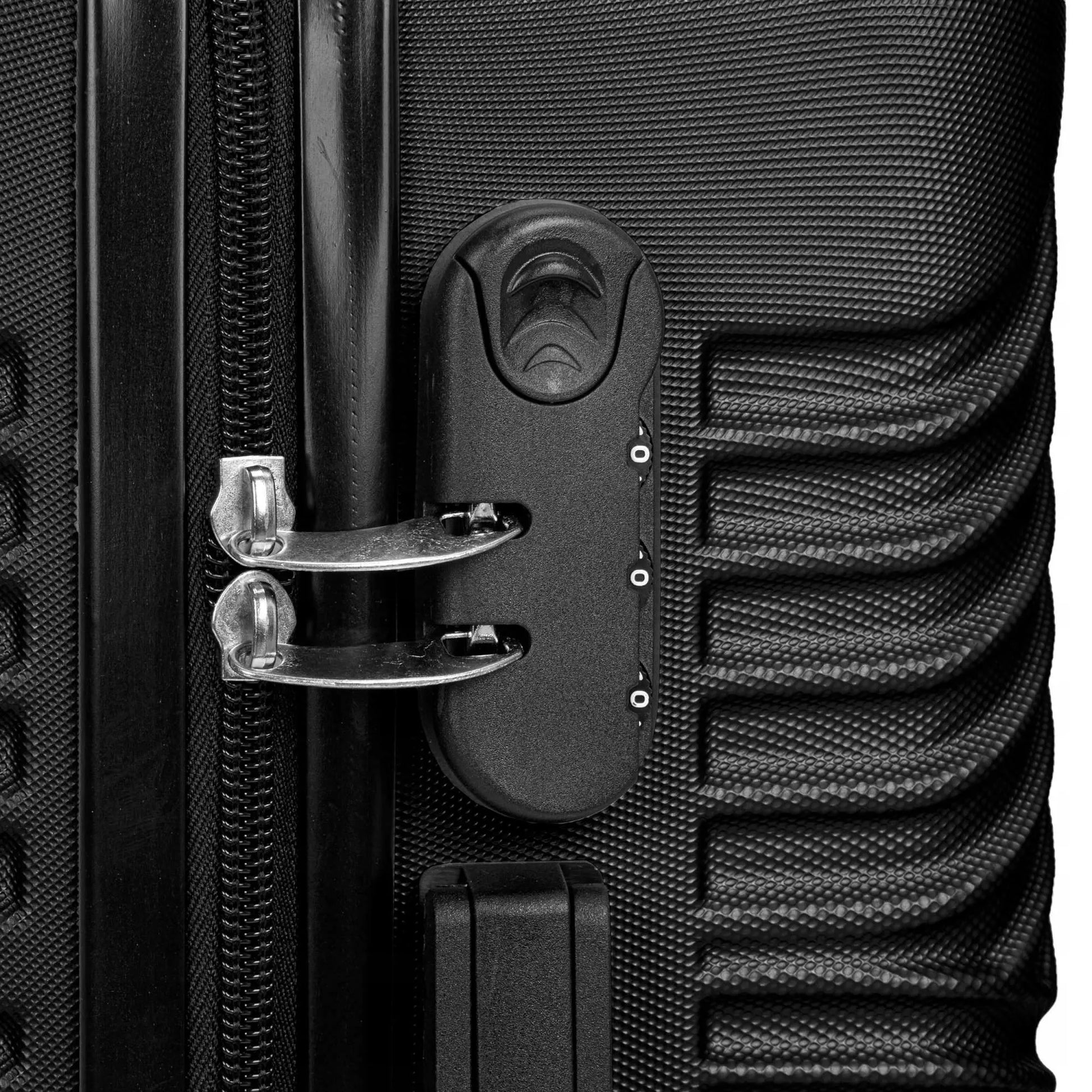 Voyano Azores kelioninių lagaminų rinkinys 4-in-1, juodas