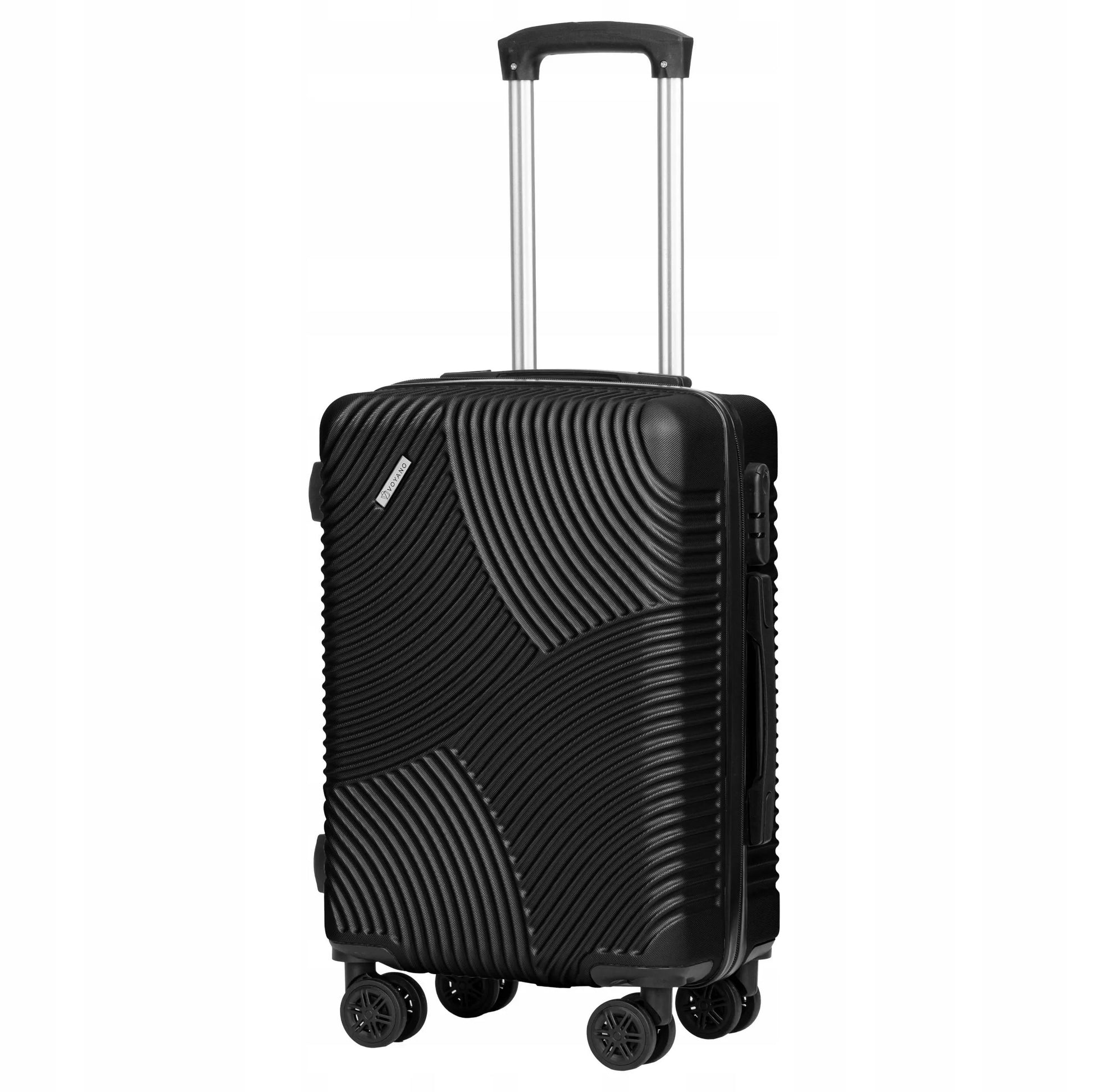 Voyano Azores kelioninių lagaminų rinkinys 4-in-1, juodas