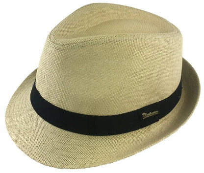 Vyriška ir moteriška šiaudinė „bucket hat“ tipo kepurė, vasarinė, paplūdimio, lengva, smėlio spalvos 2676