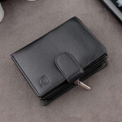 Vyriška odinė piniginė Koruma su RFID apsauga ir užtraukiama kišene
