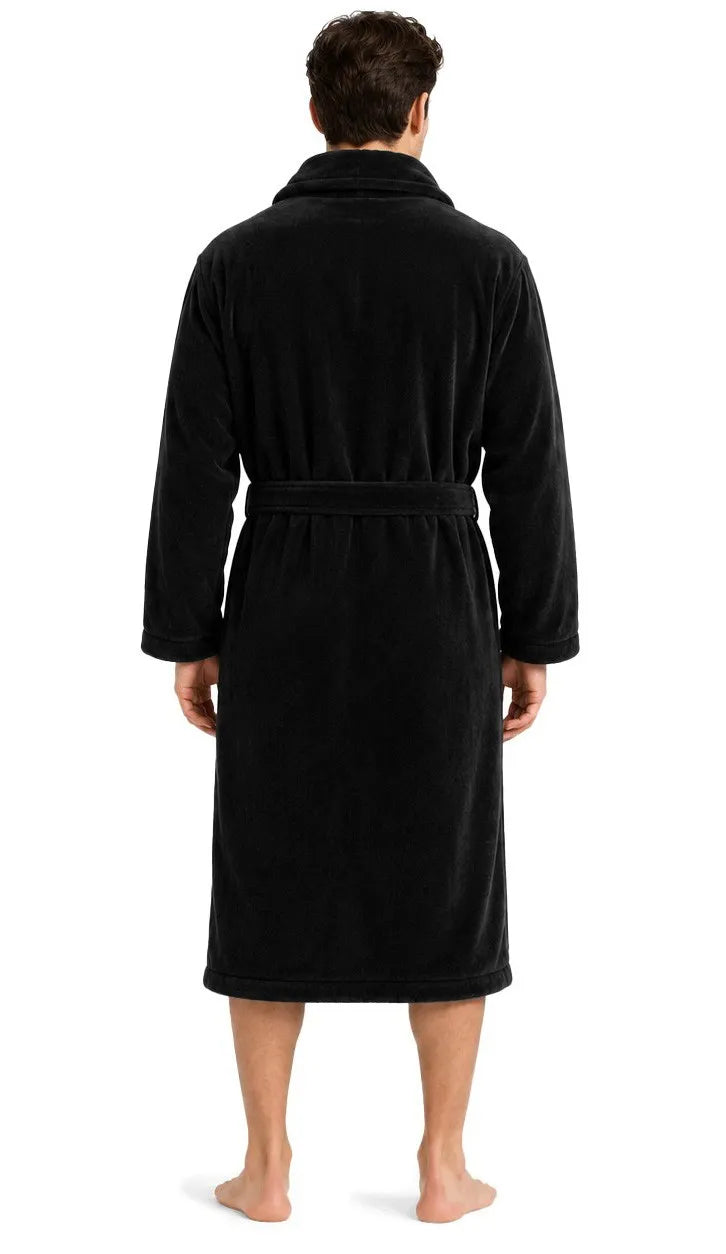 Vyriškas chalatas „Karisto“, šiltas, ilgas, minkštas, elegantiškas, universalus, 300 g/m²