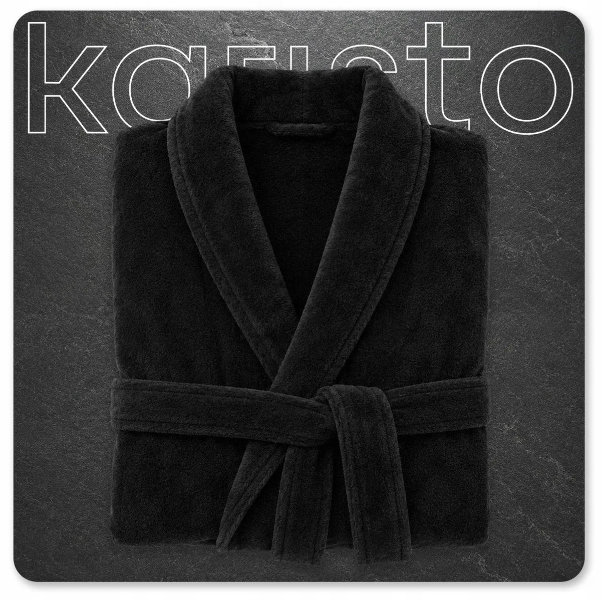 Vyriškas chalatas „Karisto“, šiltas, ilgas, minkštas, elegantiškas, universalus, 300 g/m²
