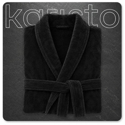 Vyriškas chalatas „Karisto“, šiltas, ilgas, minkštas, elegantiškas, universalus, 300 g/m²