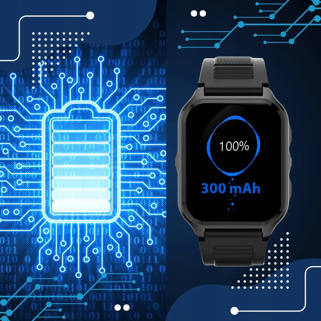 Vyriškas išmanusis laikrodis Smartwatch Pro, 300 mAh, Bluetooth skambučiai, lenkiškas meniu + ekrano plėvelė