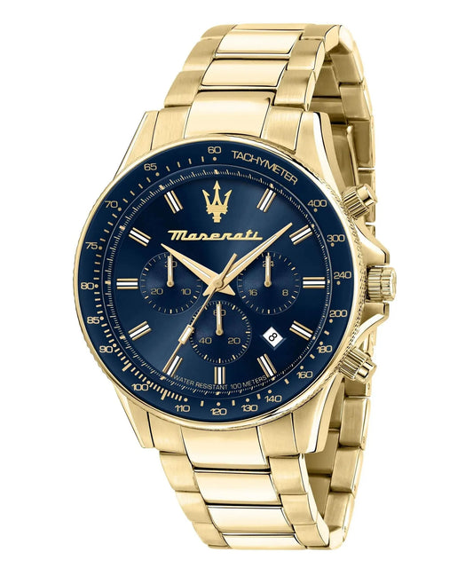 Vyriškas laikrodis „Maserati Sfida R8873640008“, auksinis, originalus, su dėžute