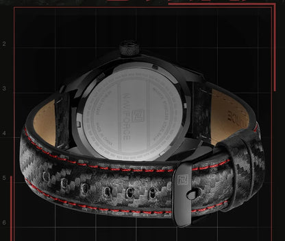 Vyriškas laikrodis Naviforce Pilot elegantiškas odinis dirželis datos rodymas Neobrite