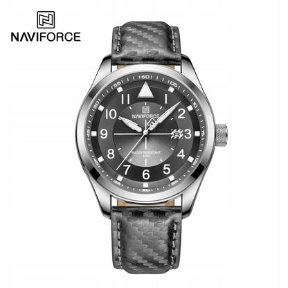 Vyriškas laikrodis Naviforce Pilot elegantiškas odinis dirželis datos rodymas Neobrite
