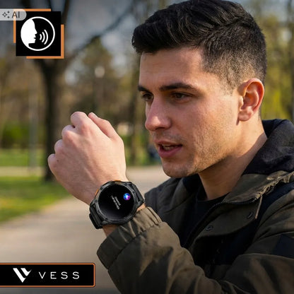 Vyrų išmanusis laikrodis Vess K67 su GPS, skambučiais ir sporto režimais