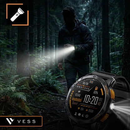 Vyrų išmanusis laikrodis Vess K67 su GPS, skambučiais ir sporto režimais