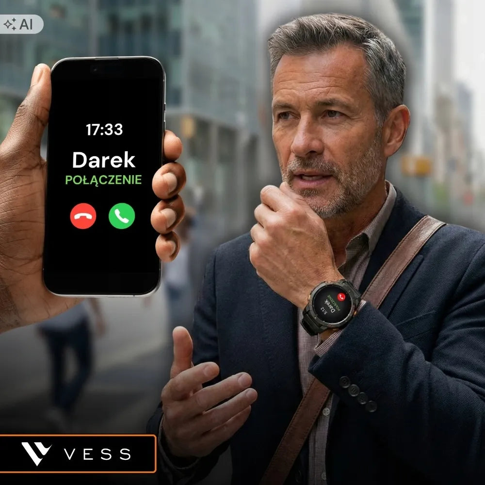 Vyrų išmanusis laikrodis Vess K67 su GPS, skambučiais ir sporto režimais