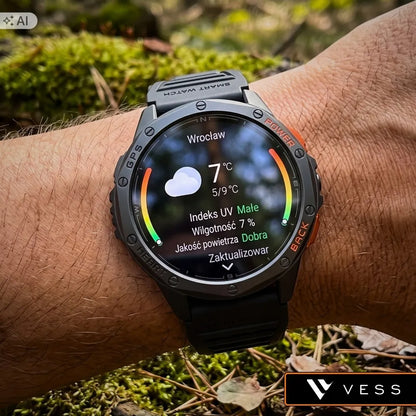 Vyrų išmanusis laikrodis Vess K67 su GPS, skambučiais ir sporto režimais