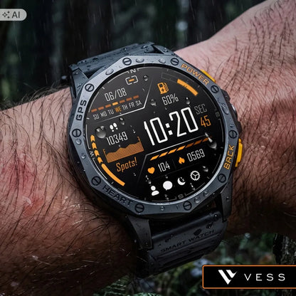 Vyrų išmanusis laikrodis Vess K67 su GPS, skambučiais ir sporto režimais