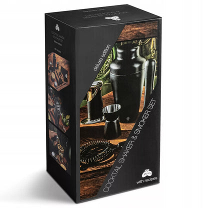 Whisky smoker rinkinys – drožlės rūkymui ir barmano shakeris