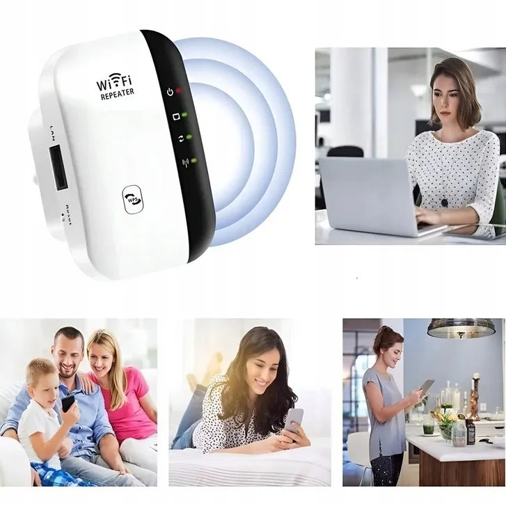 Wi-Fi signalo stiprintuvas 300 Mbps WPS diapazono plėtiklis Plug & Play