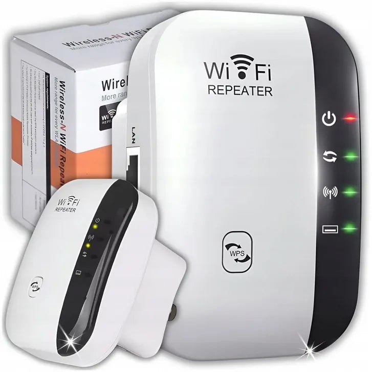 Wi-Fi signalo stiprintuvas 300 Mbps WPS diapazono plėtiklis Plug & Play