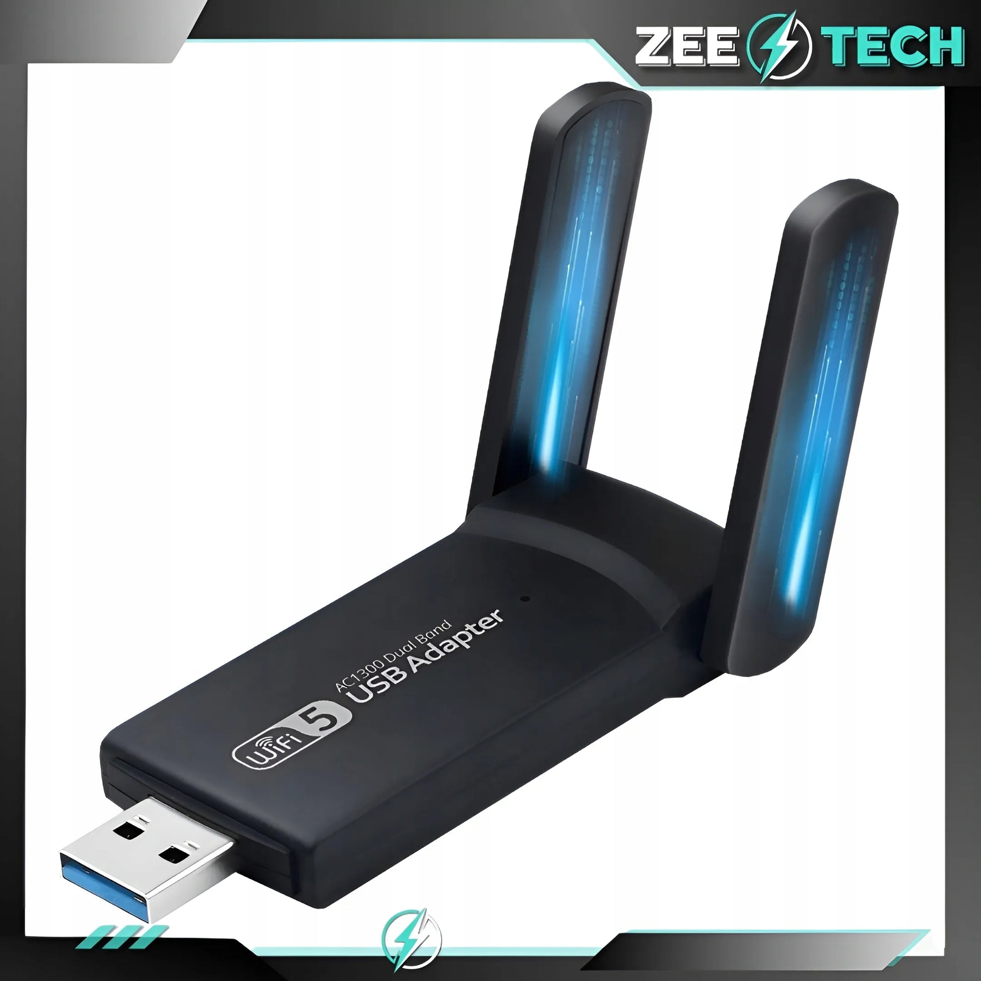 Wi-Fi tinklo plokštės adapteris USB 3.0 1300 Mbps 5 GHz 2 režimai AP