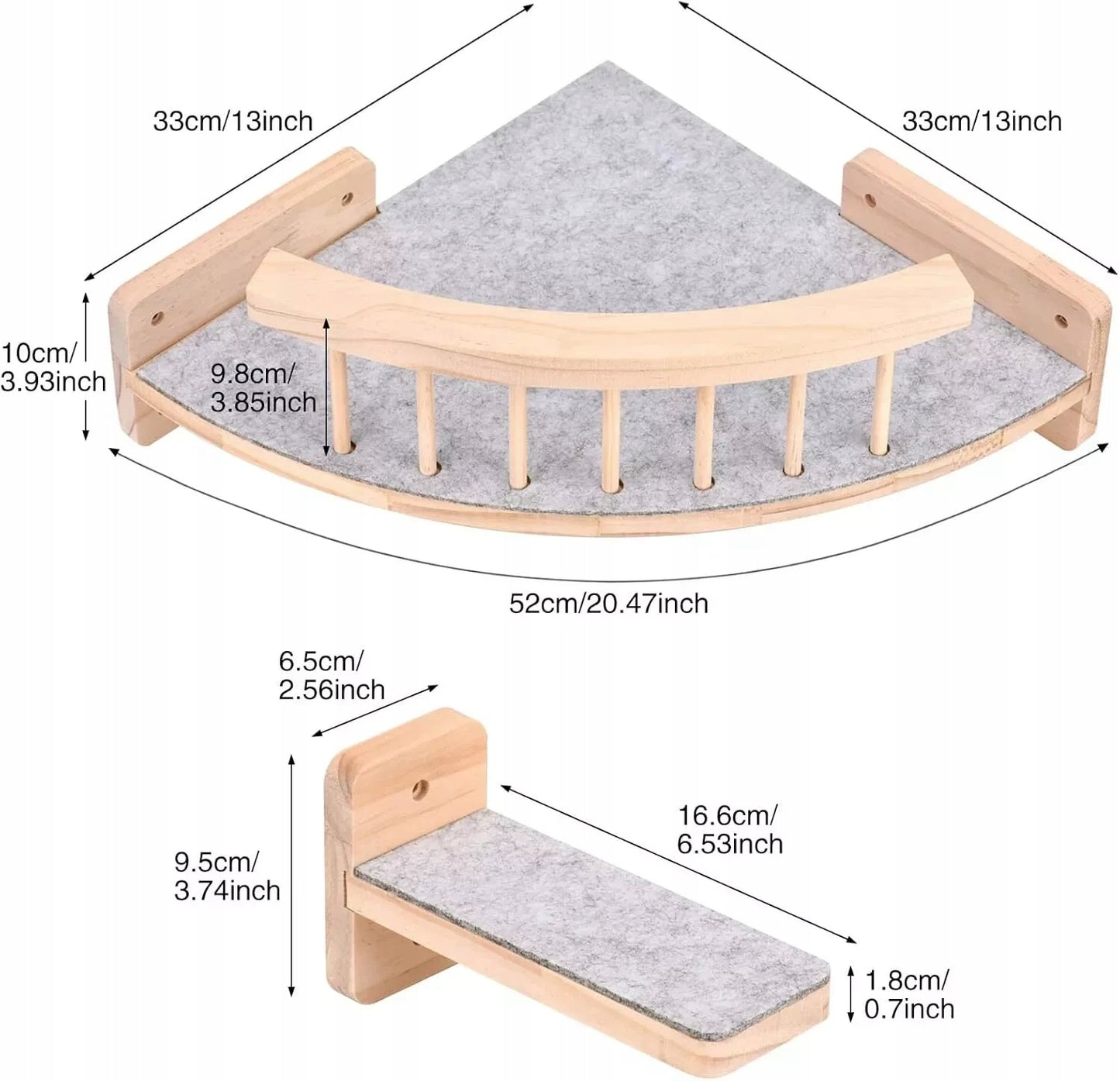 Sienelinis katės namelis su 3 laipteliais, laipiojimo siena ir braižykle