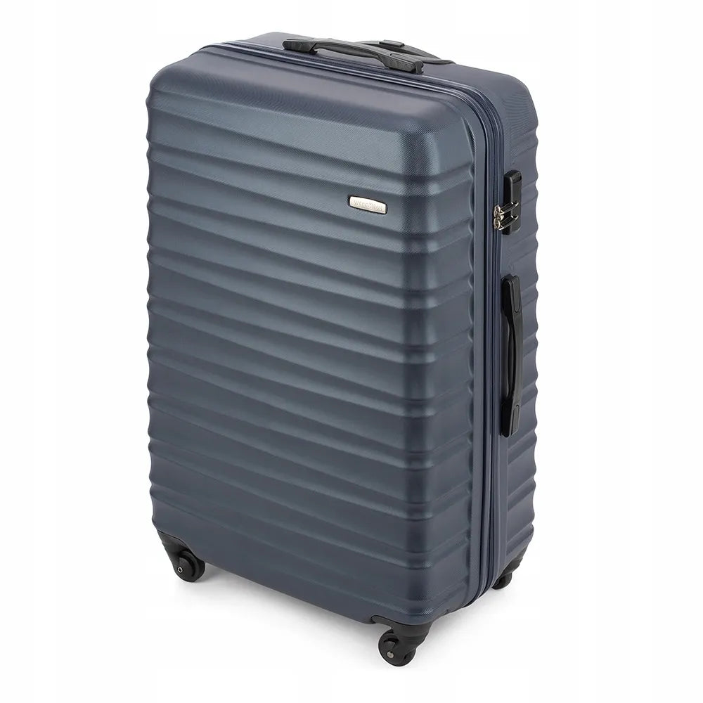 WITTCHEN didelis kietas lagaminas ABS 56-3A-313-91 96 l tamsiai mėlynas
