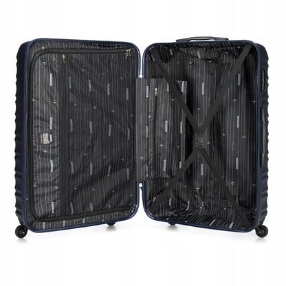 WITTCHEN didelis kietas lagaminas ABS 56-3A-313-91 96 l tamsiai mėlynas