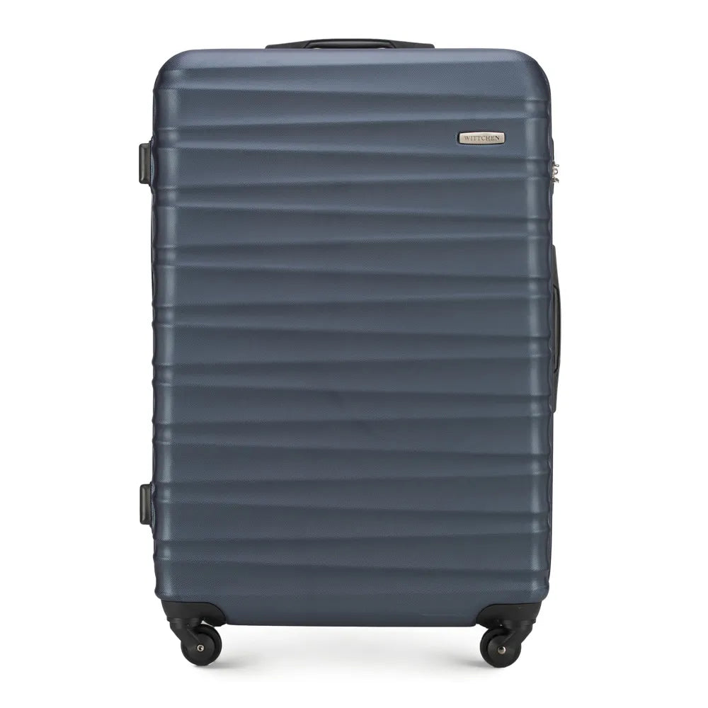 WITTCHEN didelis kietas lagaminas ABS 56-3A-313-91 96 l tamsiai mėlynas