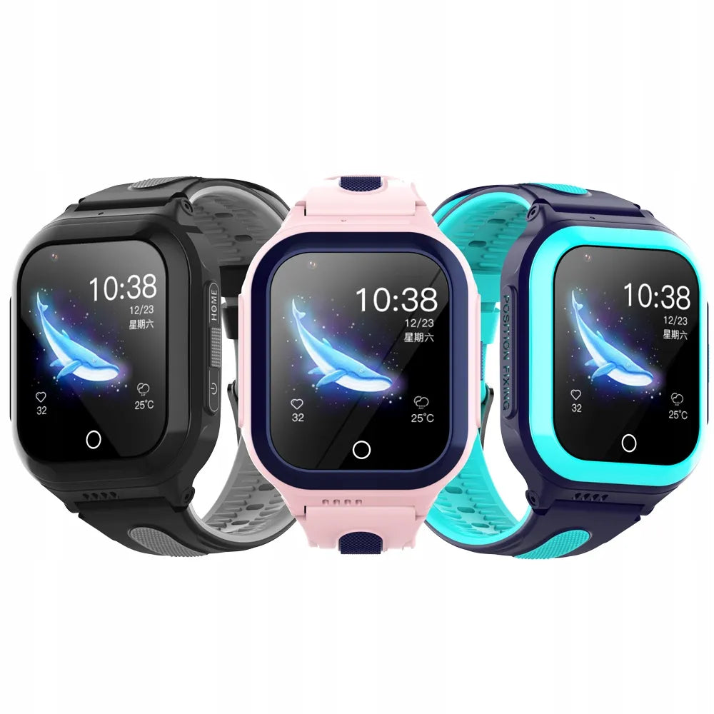 WonderWatch CUI KT24 išmanusis laikrodis vaikams su GPS, 4G ir Wi-Fi, įvairiaspalvis