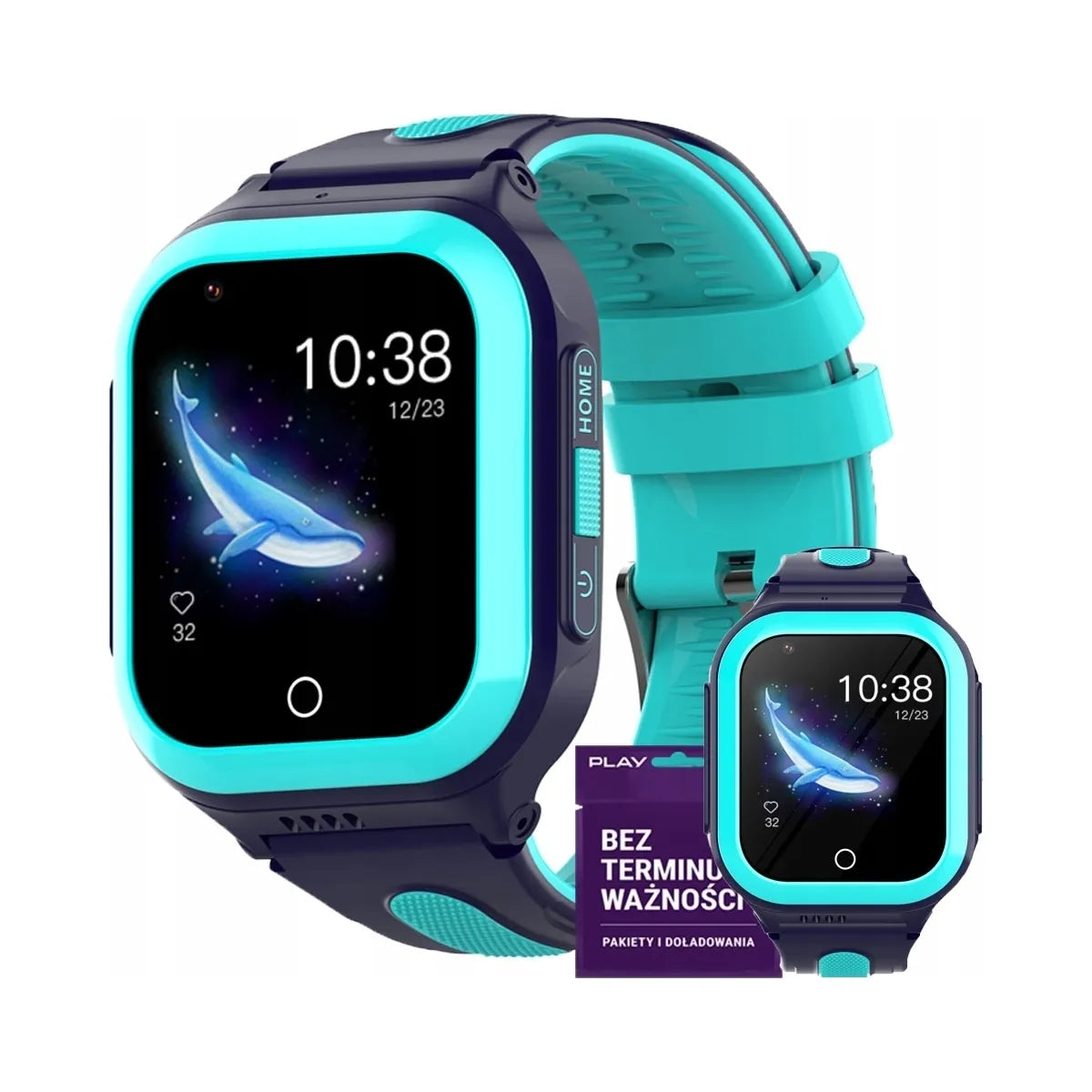 WonderWatch CUI KT24 išmanusis laikrodis vaikams su GPS, 4G ir Wi-Fi, įvairiaspalvis