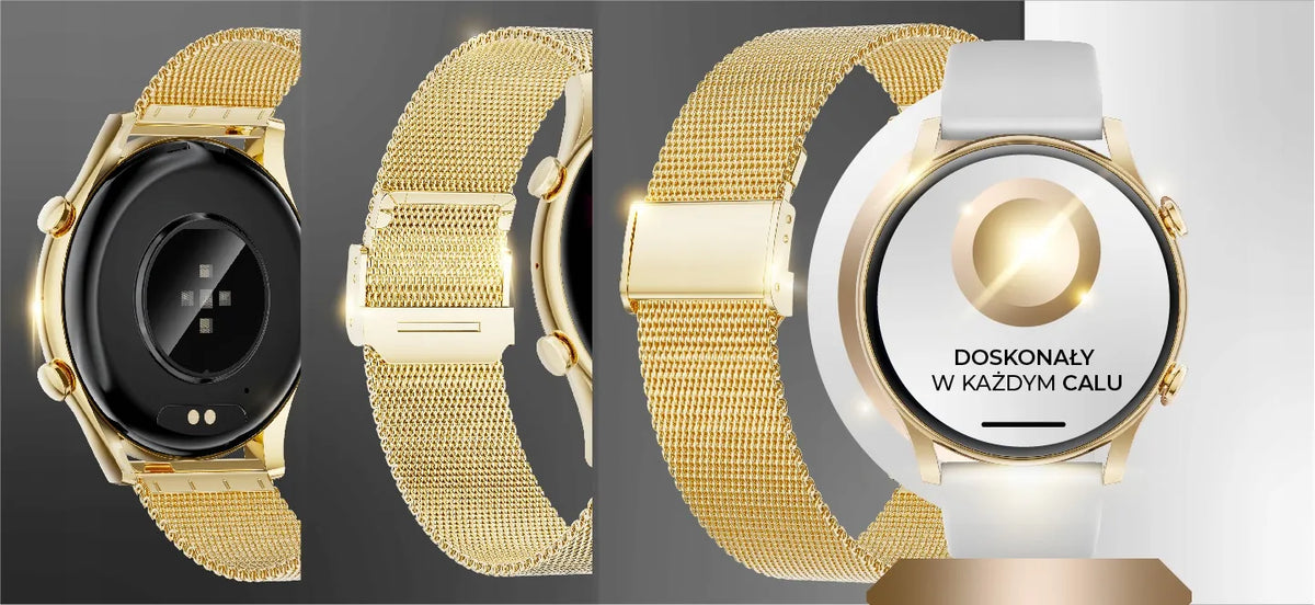 WonderWatch Mi7 Real Gold auksinės spalvos išmanusis laikrodis