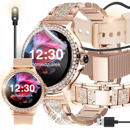 WonderWatch Nx19 Diamonds auksinis išmanusis laikrodis