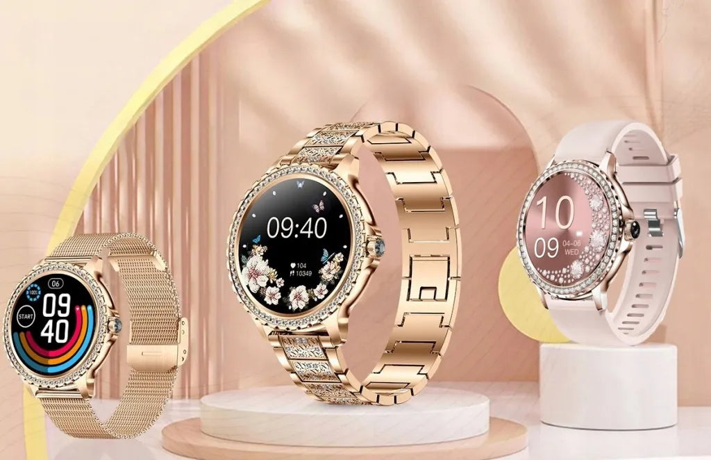 WonderWatch Nx19 Diamonds auksinis išmanusis laikrodis
